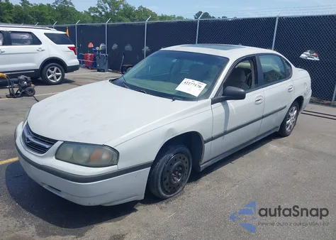2003 Chevrolet Impala из США, поврежденный, VIN 2G1WF52E639134397